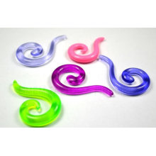 UV Acrylic Stretcher Spiral ear Expander Piercing jewelry ear plug ear tunnels